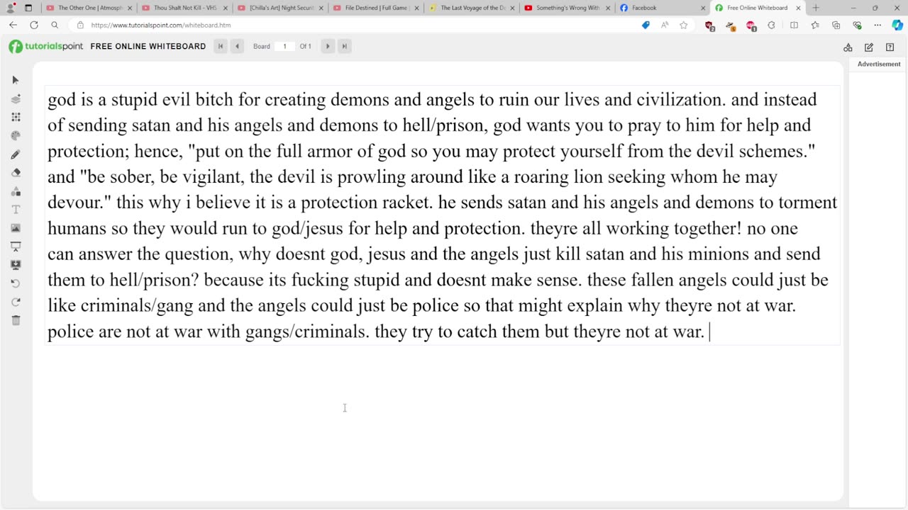 why doesnt god destroy satan and his angels?