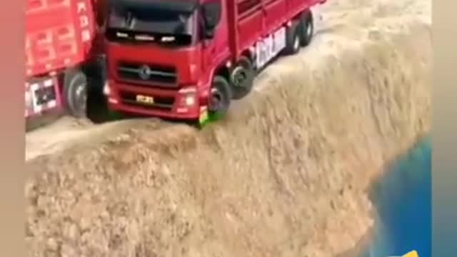 The Lorry Truck driver is very smart