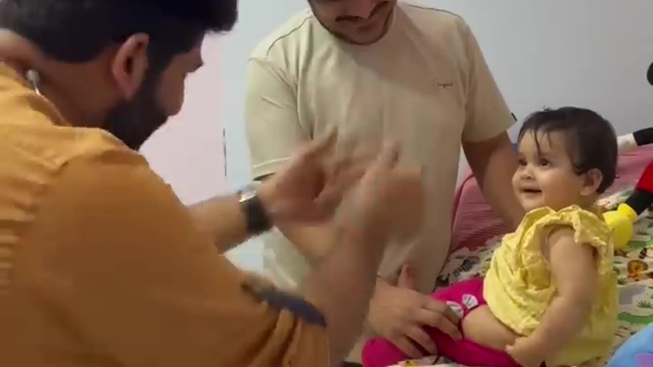 Meet the smiling beauty!!😁❤️ # #cute #awesome #baby #vaccine