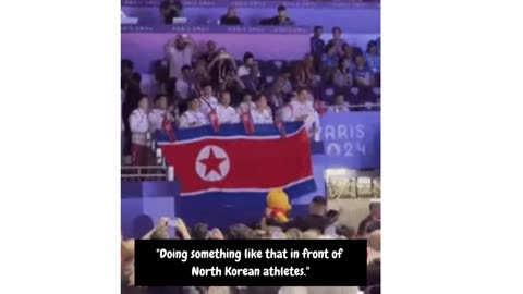 Someone who looks like Kim Jong Un appeared in front of North Korean athletes... Crazy!