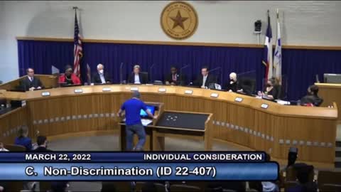 Liberal Melts Down about trans rights at Denton Texas city council meeting!