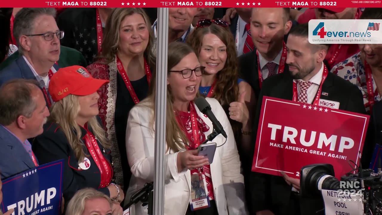 RNC 2024 🐘 Michigan Cast all 55 delegates for Donald J Trump!