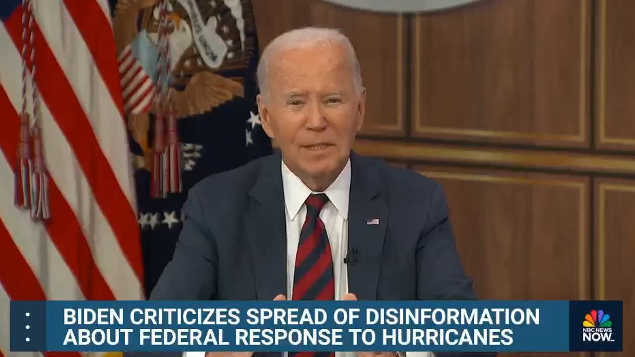 A very rattled Joe Biden panics & says Trump and MTG are liars regarding Helene Hurricane