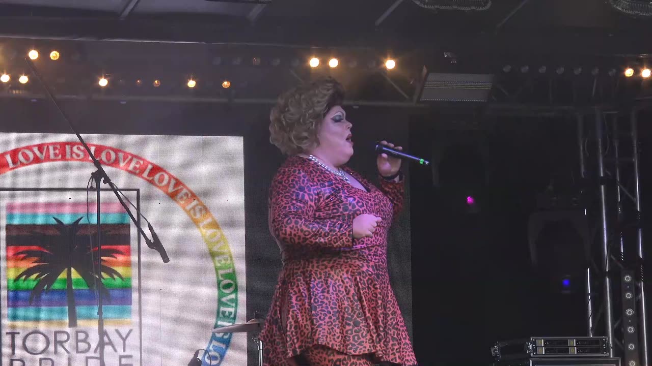 Torbay Gay LGBTQIA+Pride Torquay England 2024 Drag and opening speech part 4. 7th September 2024