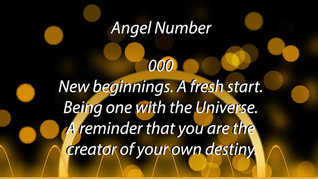 Angel number 000