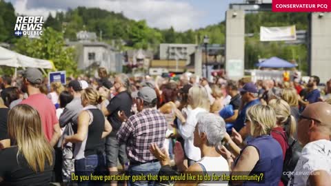 Conservative Party of Quebec candidate Robert Daigle on the Horne Smelter