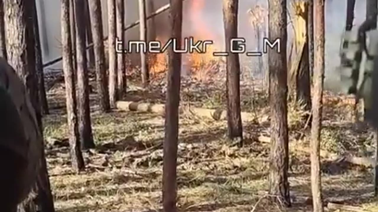 🇷🇺🇺🇦 Ukraine Russia War | RU POV: Ukrainian Soldiers Record Forest Fire from Russian Artillery | RCF