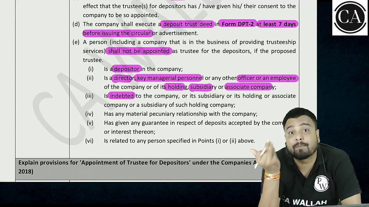 ACCEPTANCE OF DEPOSIT BY COMPANIES L5