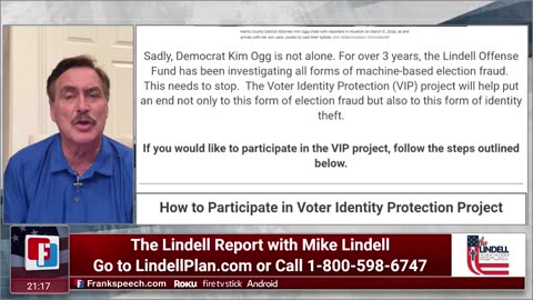 Lindell Voter Identity Protection V.I.P. Plan - What you need to do