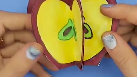 Apple crafts with paper so easy