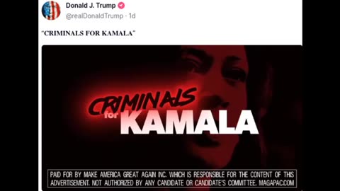 Tony Heller - Criminals For Kamala (Trump campaign ad)