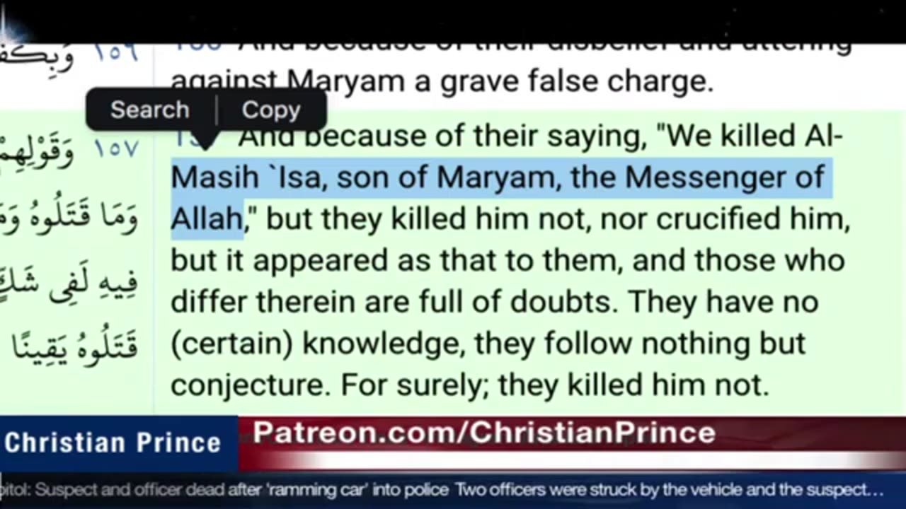 Christian prince We follow the living one you follow the death one