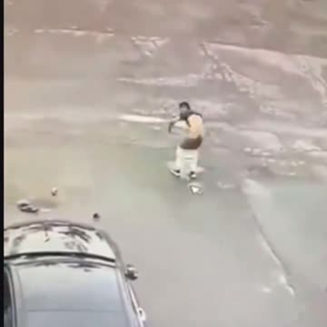 Man pooping outside of a warehouse Malton Mississauga, Ontario