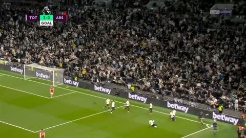 The goals of the Tottenham and Arsenal derby north London