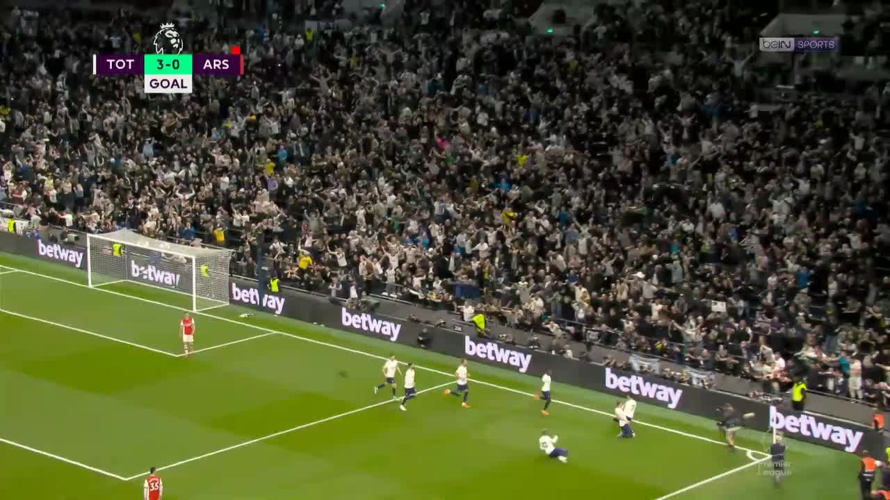 The goals of the Tottenham and Arsenal derby north London