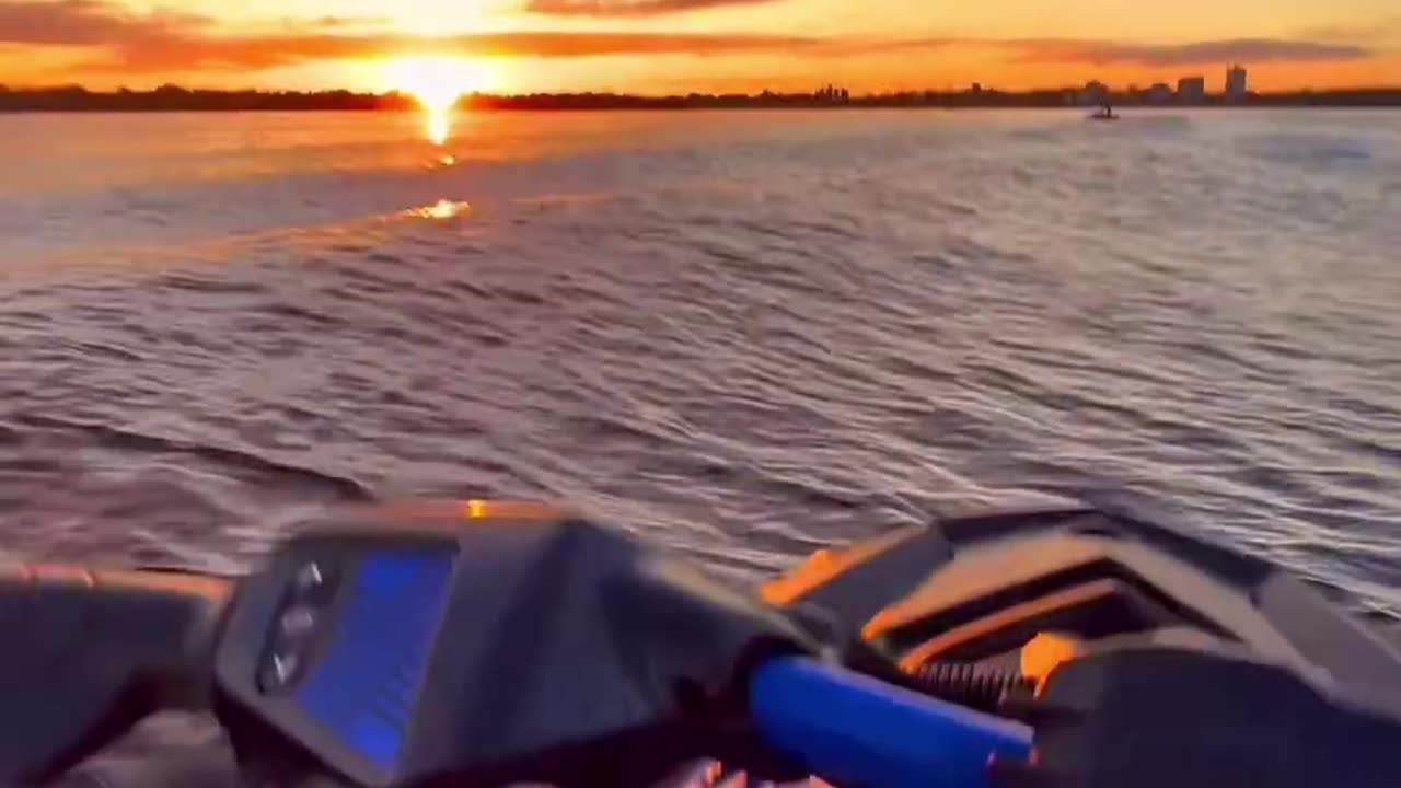 Amazing Sunset by Jetski🤩🤩🤩