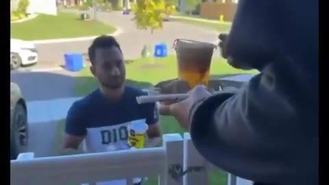 Ontario Food Delivery Guy Caught On Camera Spitting In Juice
