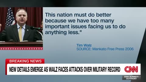 Tim Walz Military Record