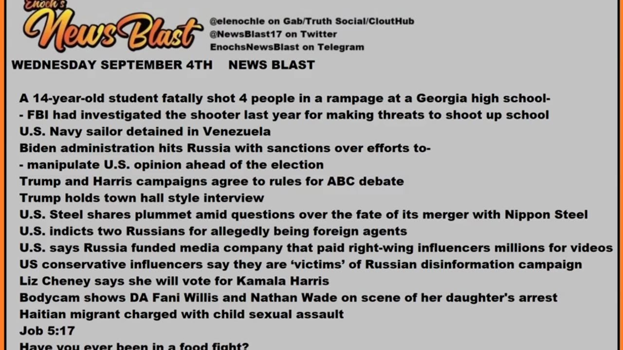 Enoch's News Blast