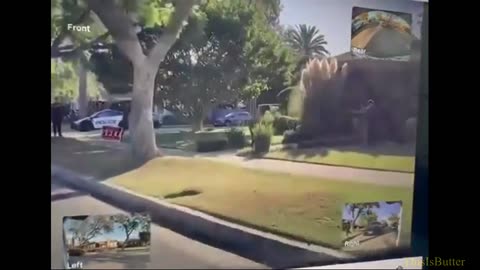 South Pasadena police dashcam shows a man throwing a large rock and hitting the windshield