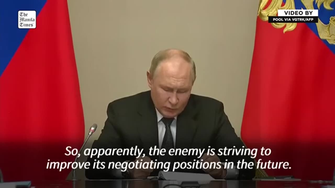 Putin as 120,000 evacuated from Kursk region fighting