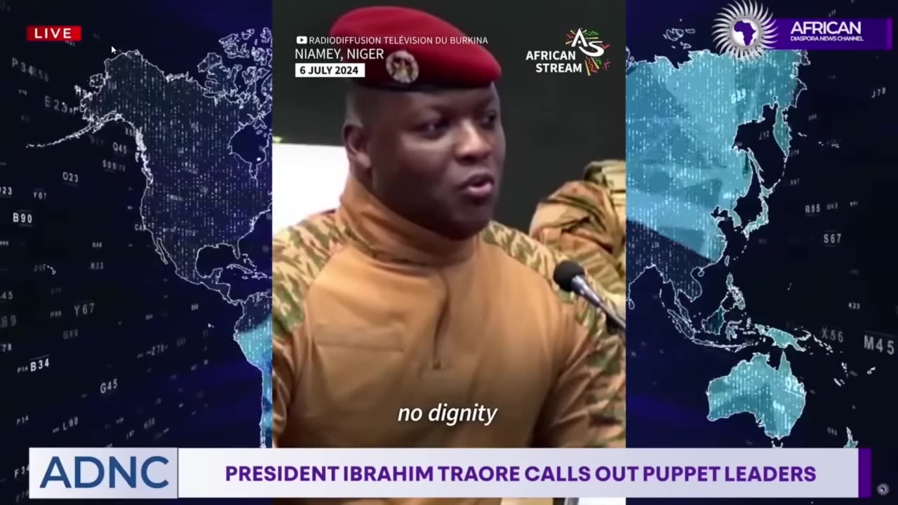 President of Burkina Faso Ibrahim Traore calls out puppet leaders in #Africa