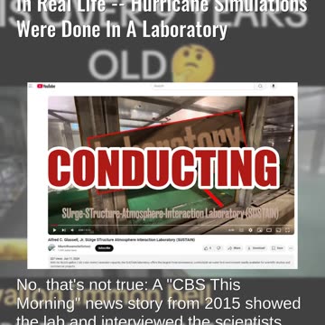 Fact Check: Scientists Did NOT 'Admit' They Can Create Hurricanes In Real Life -- Simulations In Lab