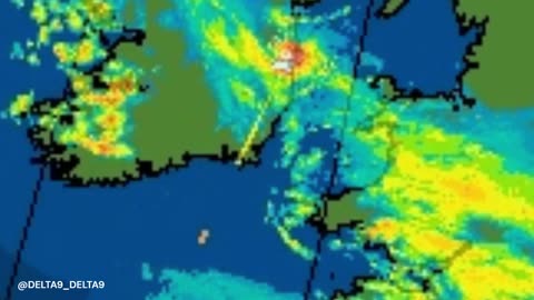 straight line pulse radar anomalies over Ireland today 19.11.24