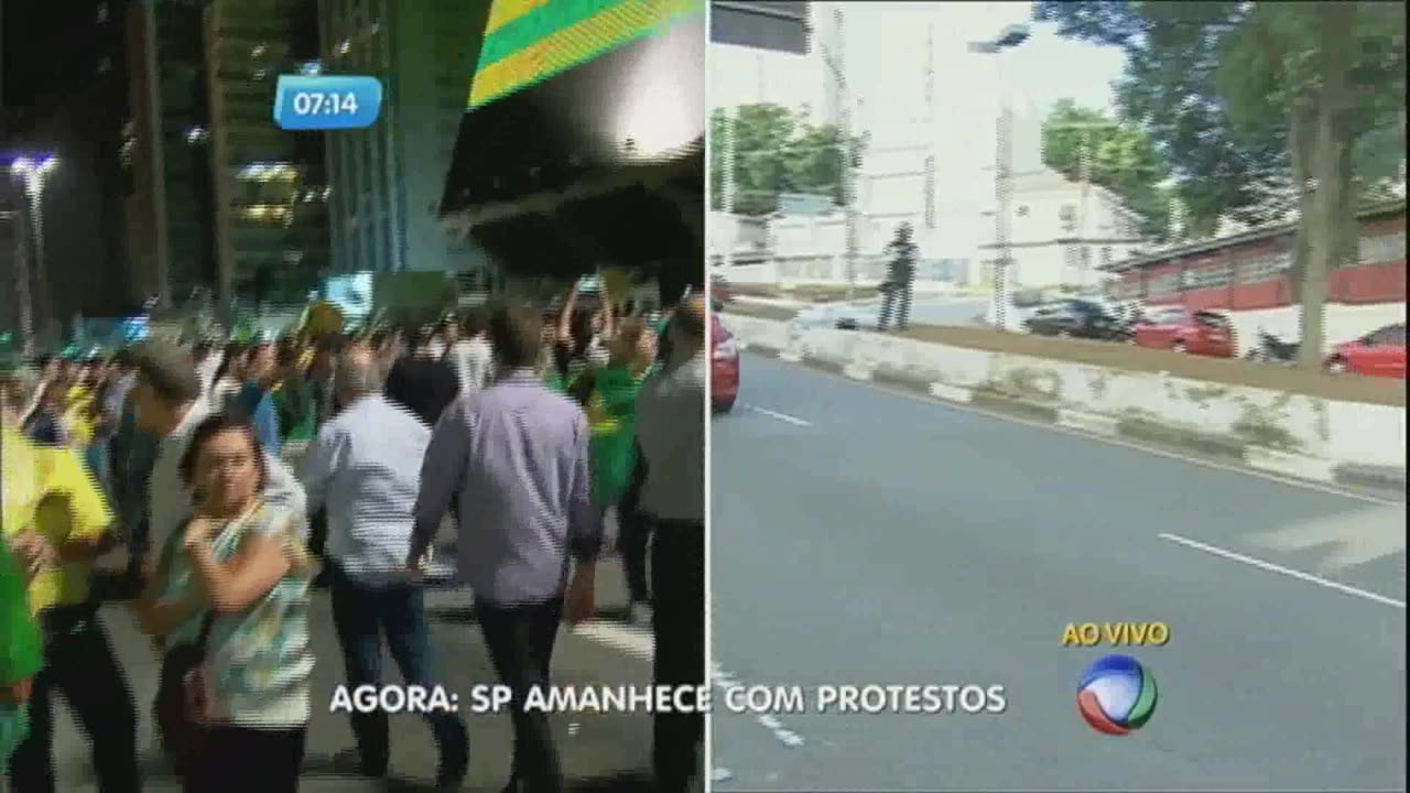 Av. Paulista pega fogo.