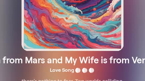 I'm from Mars and My Wife is from Venus