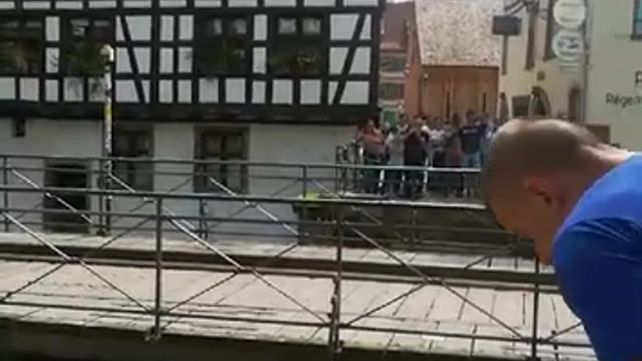 "The Engineering Marvel: Retractable Swing Bridge in Strasbourg's Petite France"