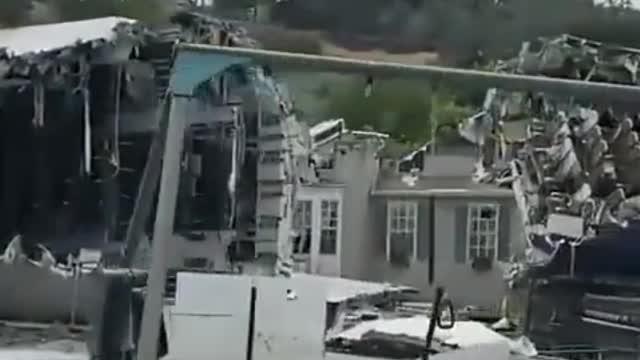 A queda de um avião.