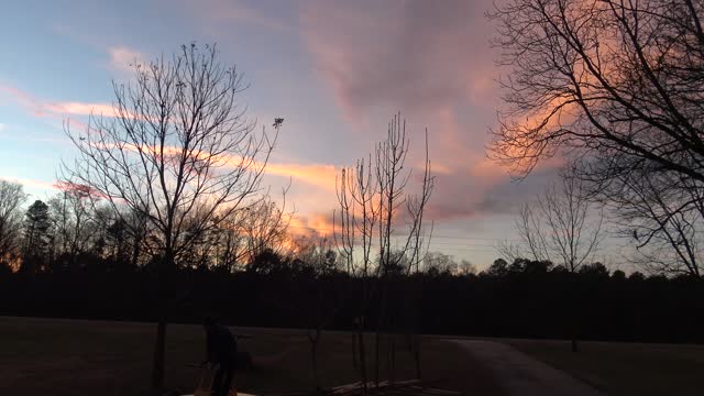 Handcar At Sunset On Christmas Eve 2021