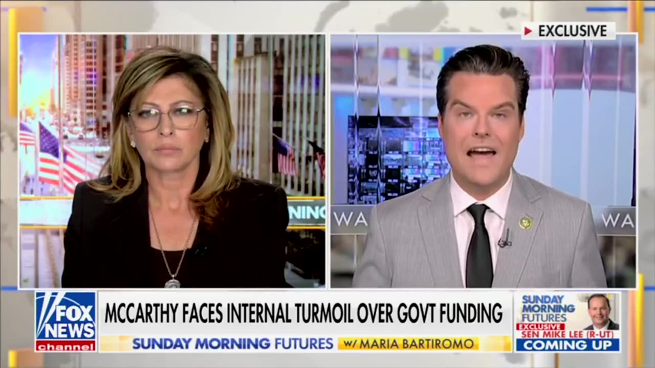 Matt Gaetz CLASHES With Maria Bartiromo Over Speaker McCarthy's Failures!