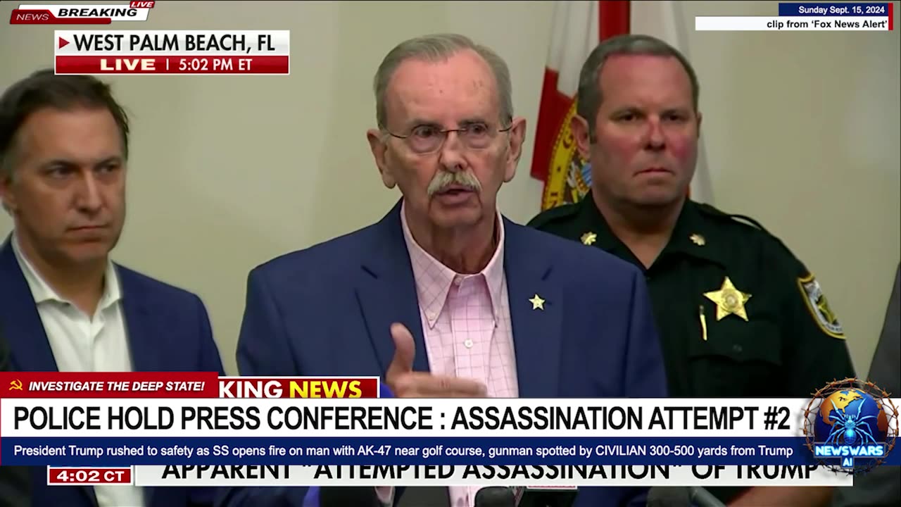 POLICE HOLD PRESS CONFERENCE: TRUMP ASSASSINATION ATTEMPT #2