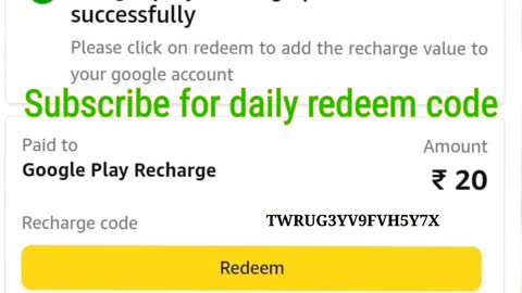 Google Play Redeem Code