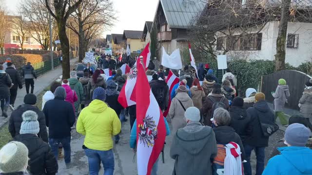 Demonstration Salzburg 19.12.2021