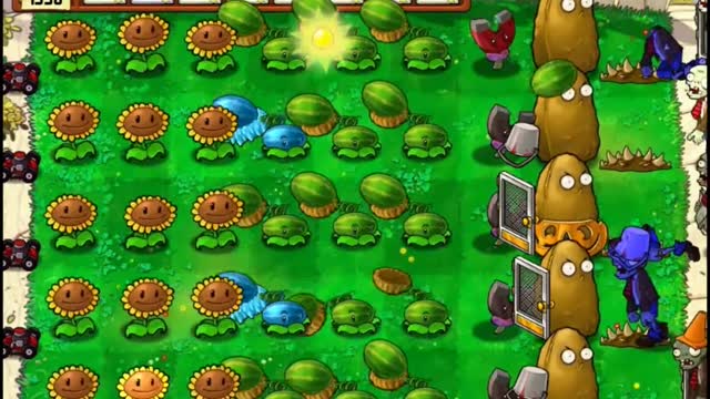 Plants vs Zombies Supervivencia 01 Dia