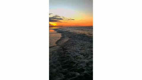 Beautiful sunset on Brazilian Beach 🌅🌊