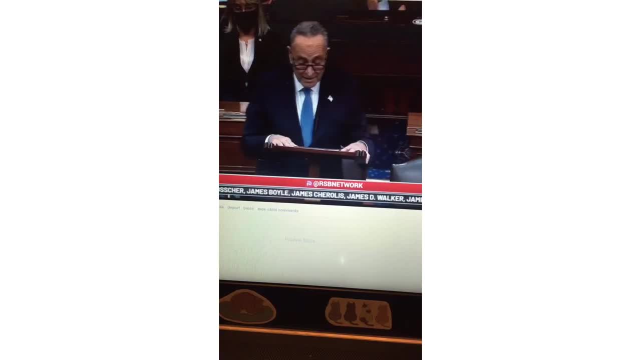 Senate Hearing 1/6/2021 Mitch McConnell has a prepared speech after return of senate.