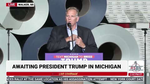 FULL SPEECH: Mike Rogers Speaks at Trump Event in Walker, Michigan - 9/27/24