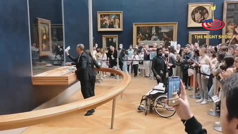 Climate Change Activist Attacks Mona Lisa Painting in Paris