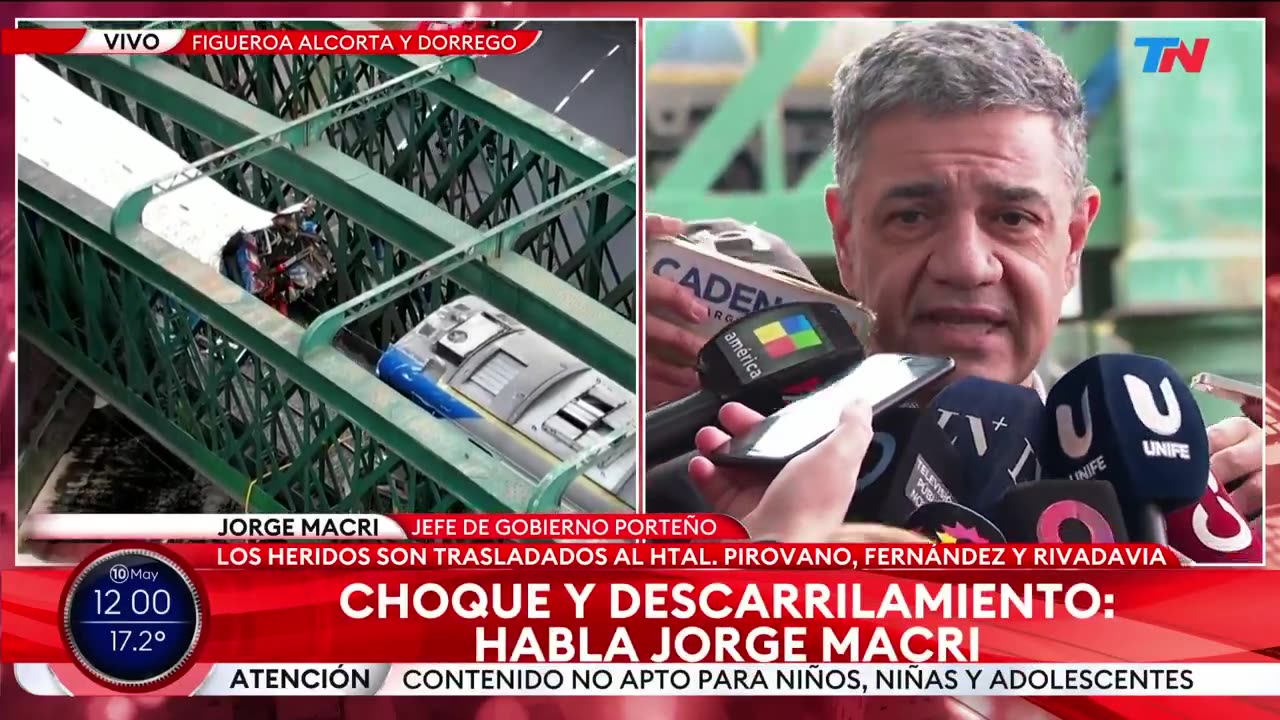 At least 60 people hospitalised after trains collide in Buenos Aires
