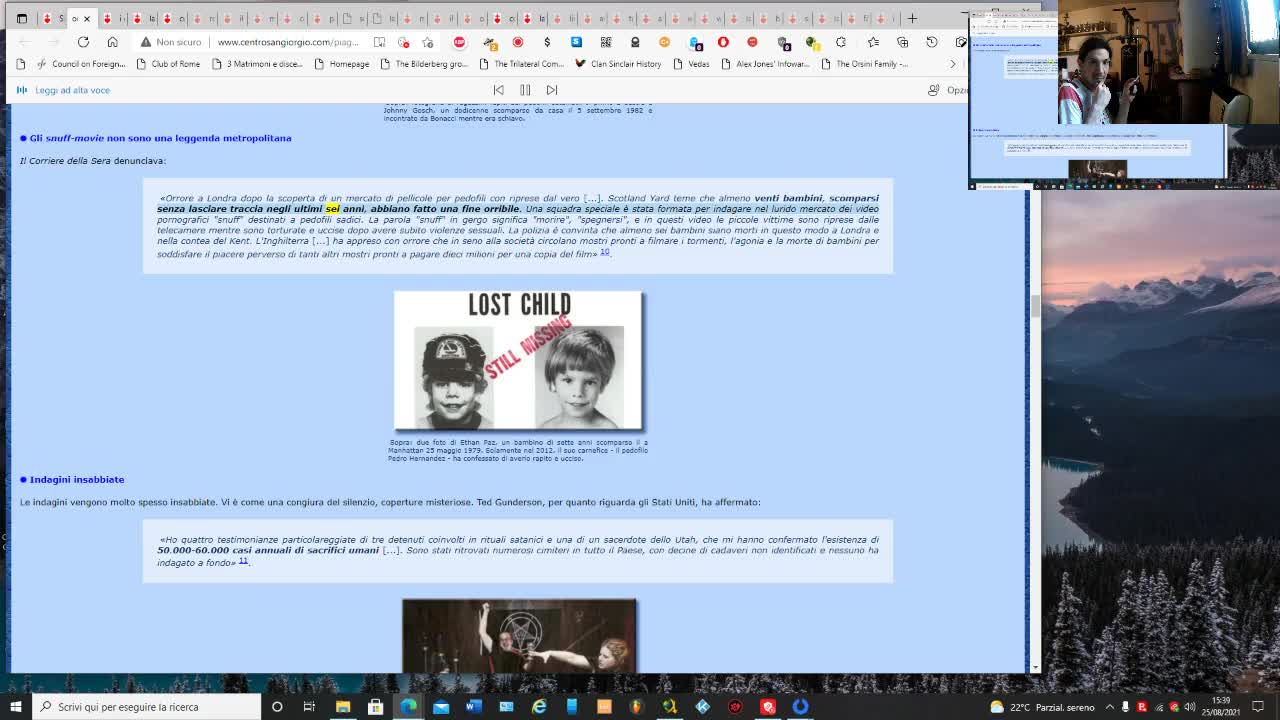 Orrori sui bambini dossier