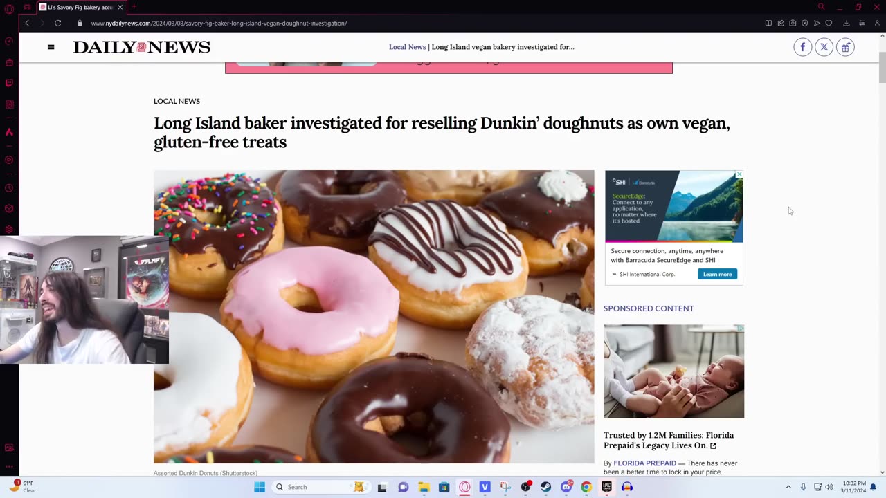 Huge Vegan Donut Drama