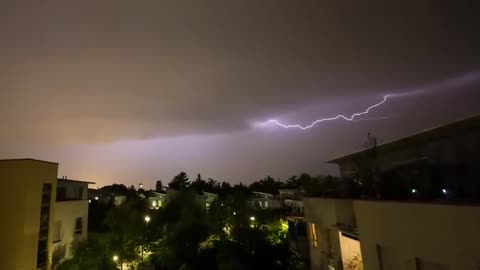 Free Footage Short Lapse Lightning - HD Footage Clip - Gewitter - Free Video