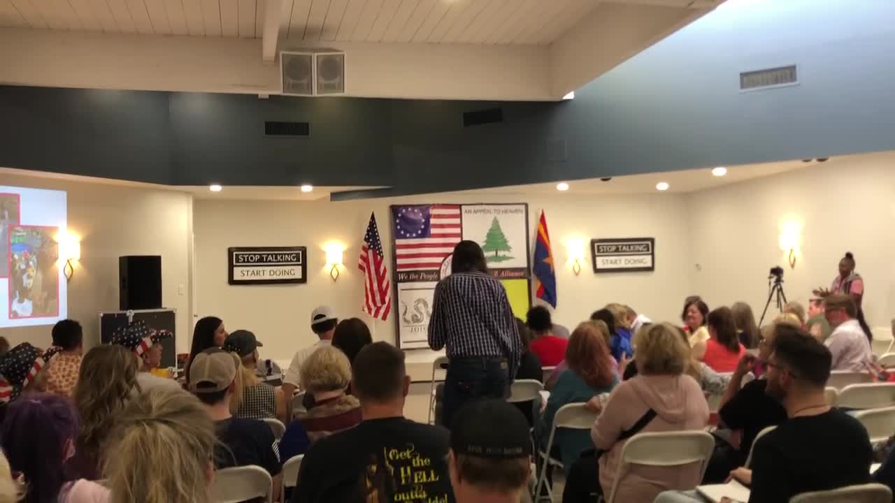 Scott Presler speaking in Phoenix.