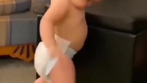 Cute baby dancing like pro.....