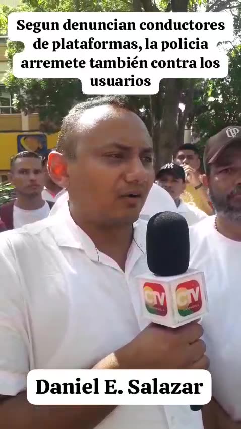 Conductores de plataformas de transporte protestan en Barranquilla - 4