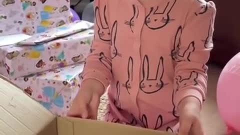 Little girl has the best reaction to getting bunnies for her birthday!